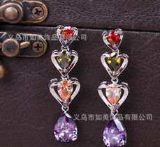 义乌铜银首饰工厂直销 aaa锆石耳扣小额批发价格、图片与工艺解析